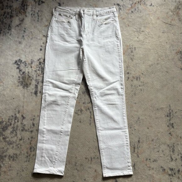Madewell White Prefect Vintage Straight Cut Jeans - 29T - Picture 2 of 8